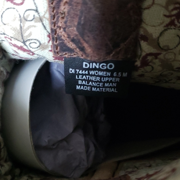 Dingo GIGI booties brown size 6.5 - Picture 7 of 9